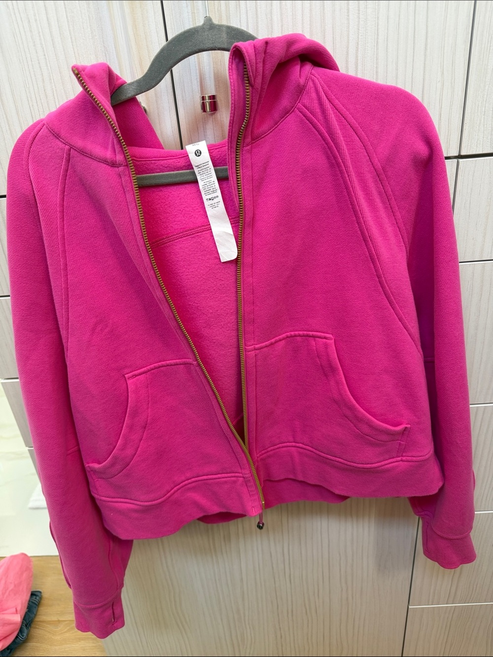lululemon scuba full gold zip hoodie